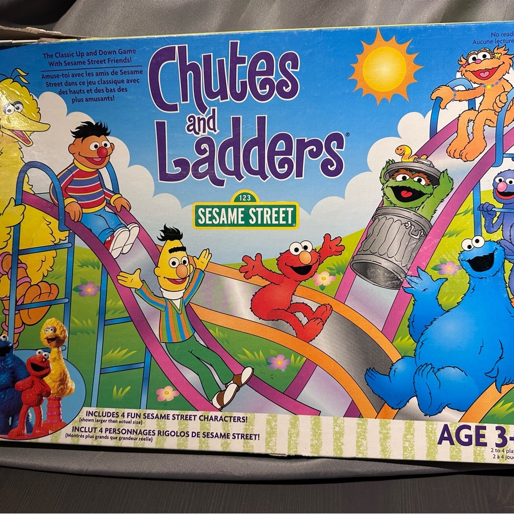 Sesame Street Chutes and Ladders Game